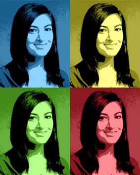 Fotoleinwand als Popart